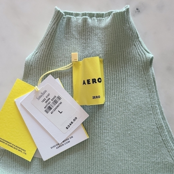 AERON Zero Ribbed Bodysuit, Size Large, Sage, NWT - Picture 12 of 16